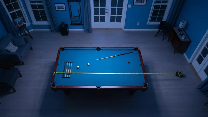 Mesurer l'espace pour votre table de billard : un impératif