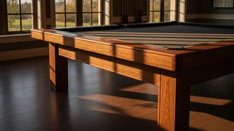 Table de billard en bois massif : un choix durable